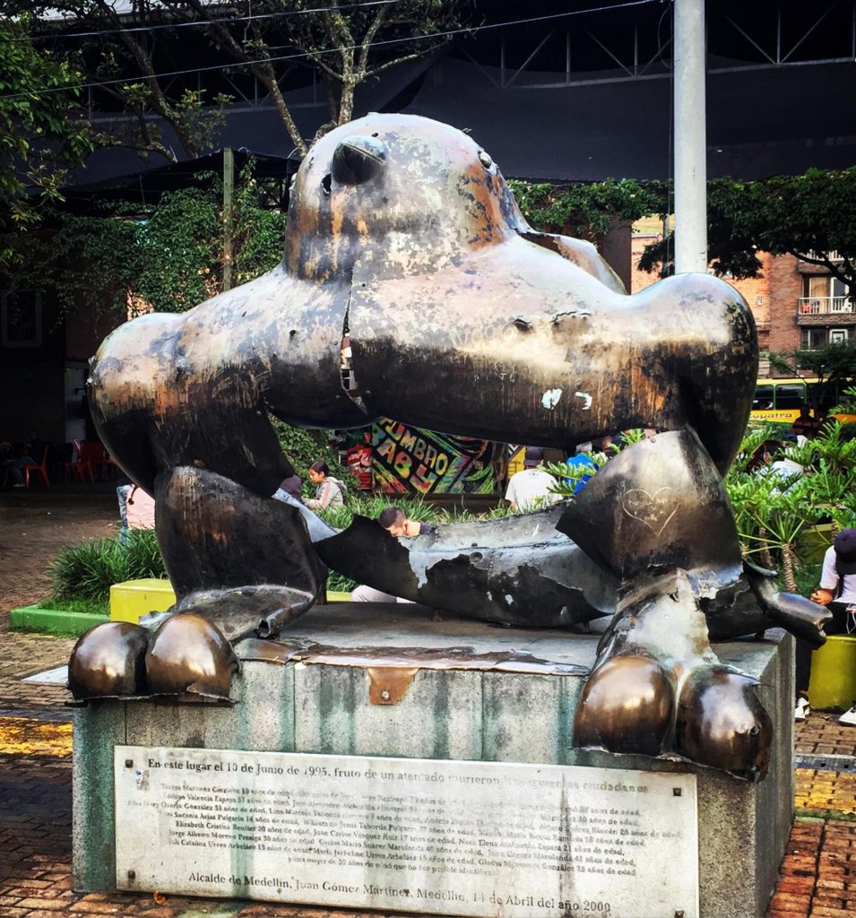 Botero bomb statue Medellin