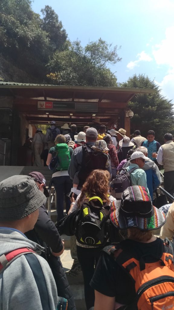 Entering Machu Picchu