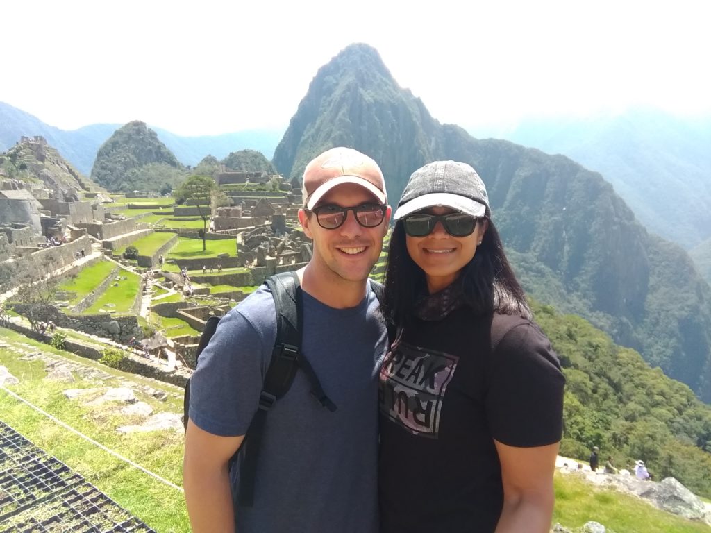 Machu Picchu couple selfie