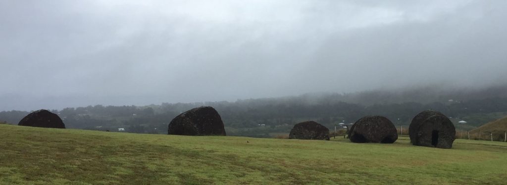 Gloomy view of Puna Pau Easter Island