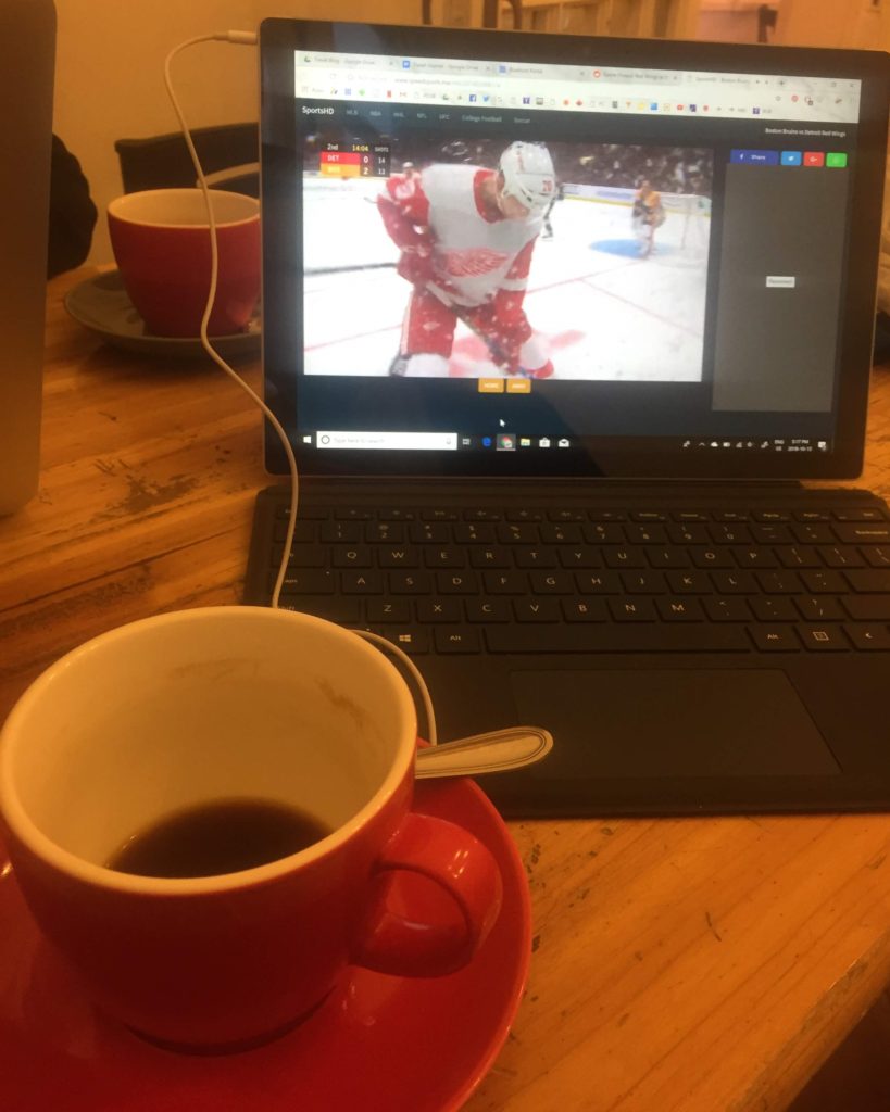 Coffee and hockey