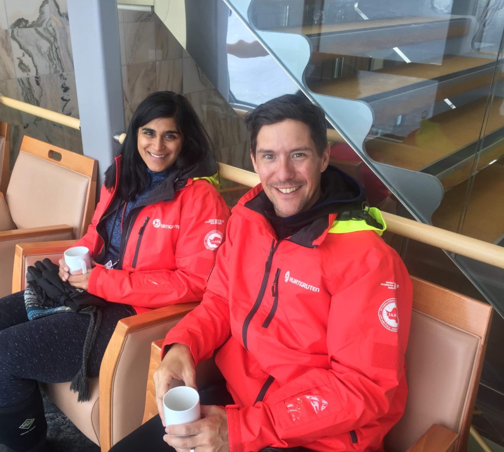 Coffee on Hurtigruten Midnatsol Antarctica