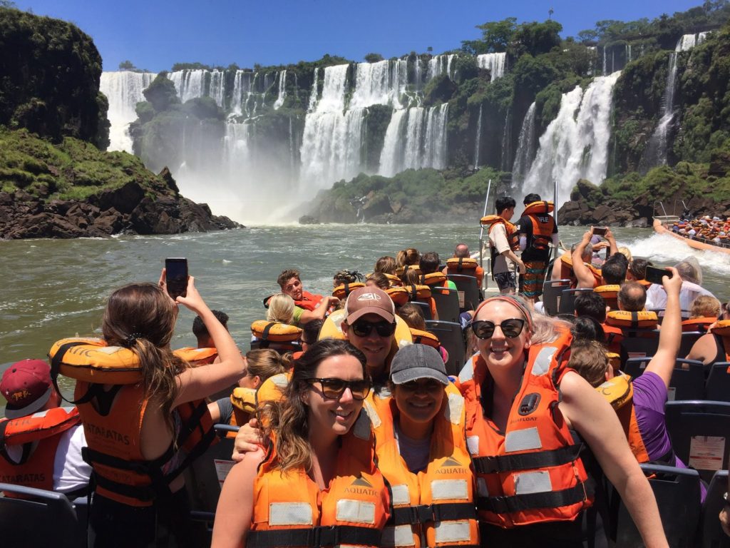 Group picture on Jungle Iguazu boat