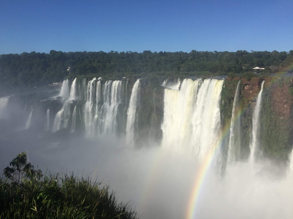 Iguazu Falls with Double Rainbow