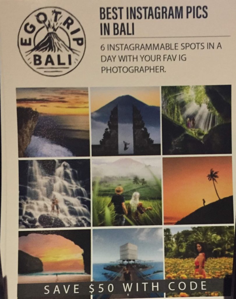 Bali instagram tour flyer 