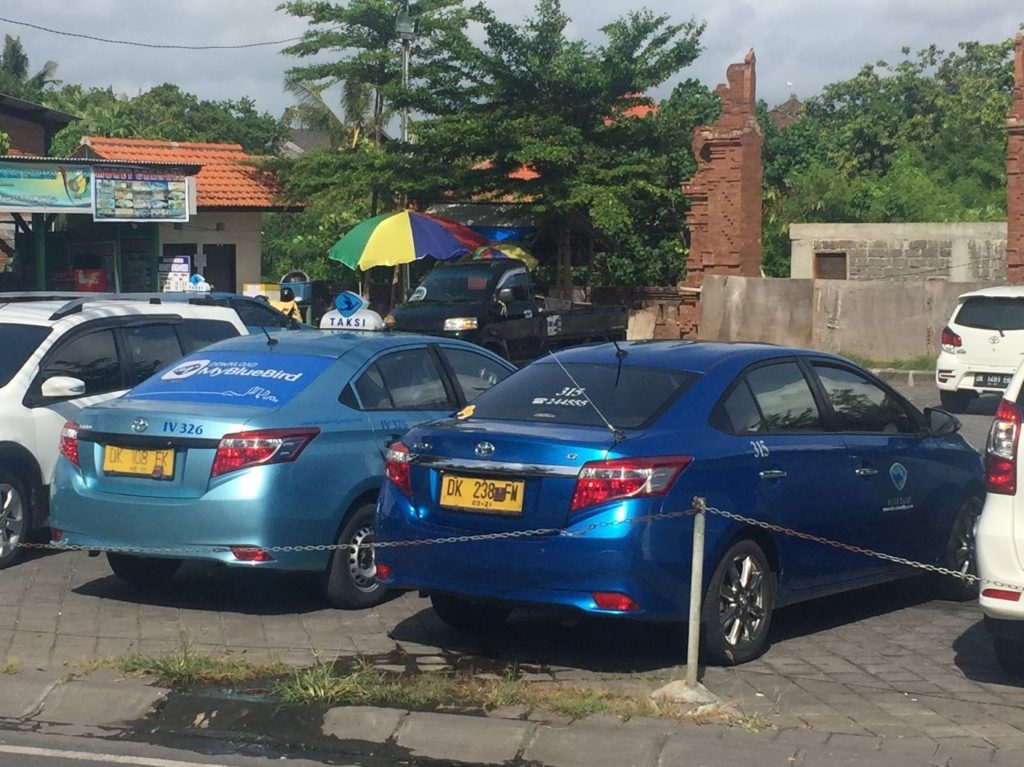 Blue bird taxi and an imposter Bali
