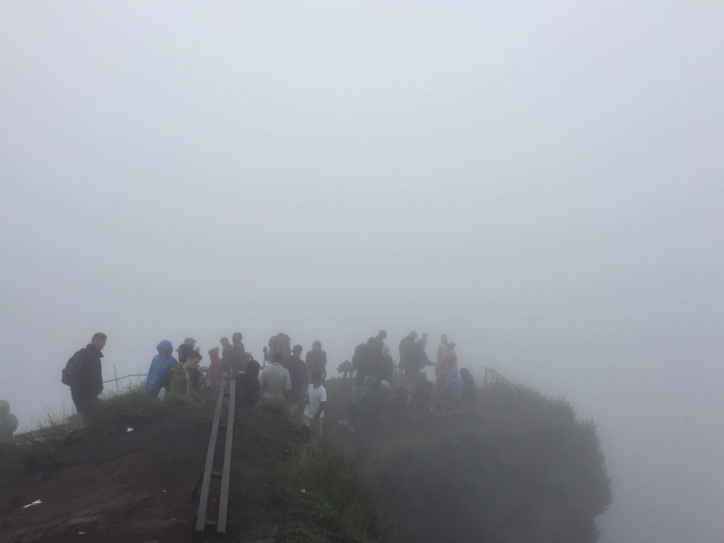 Foggy Mt. Batur summit