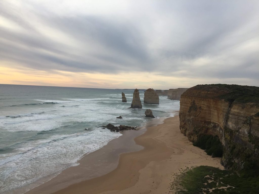 Twelve Apostles at sunset Great Ocean Road Australia
