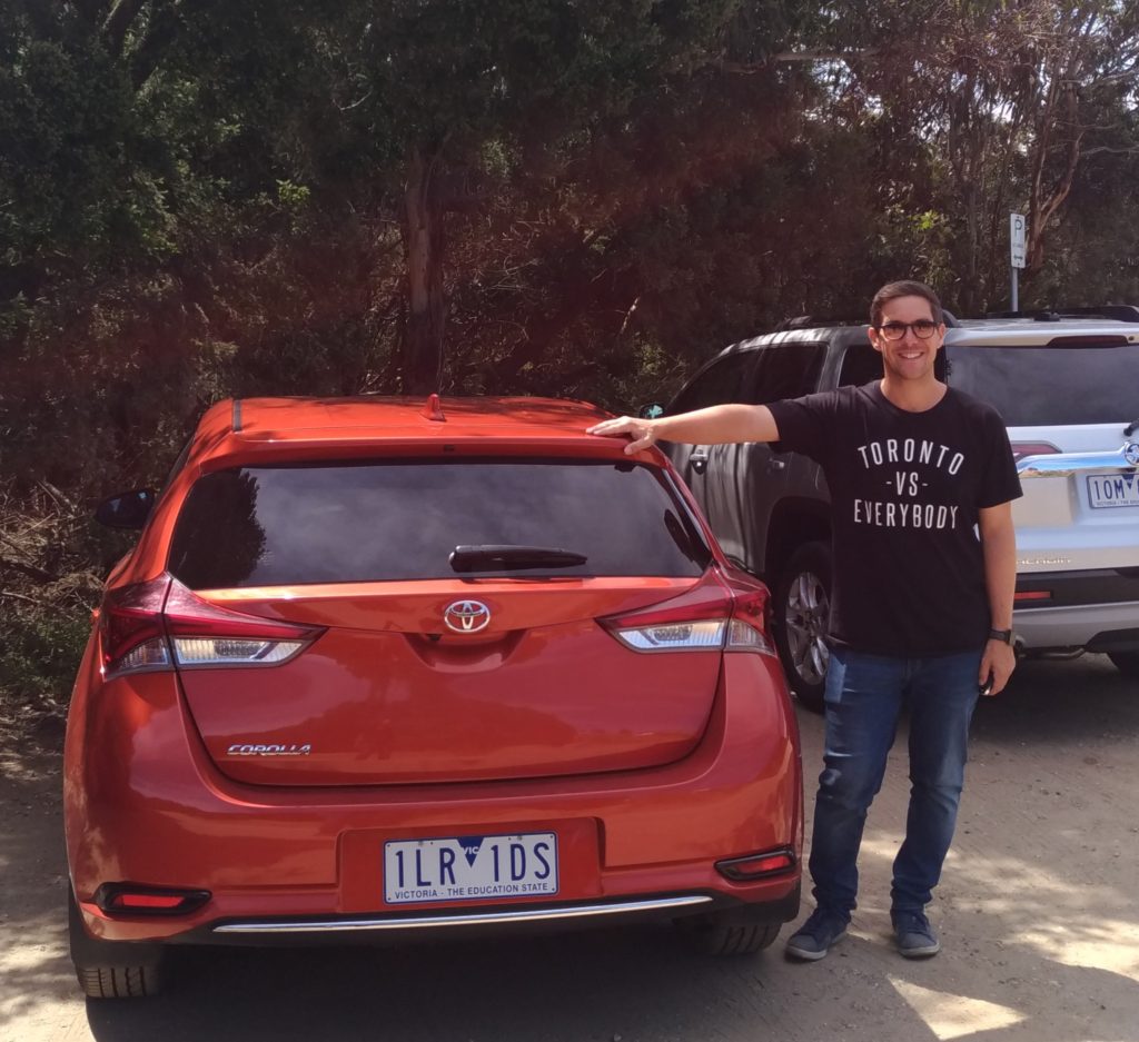 Hertz Toyota Rental Car Melbourne Australia 