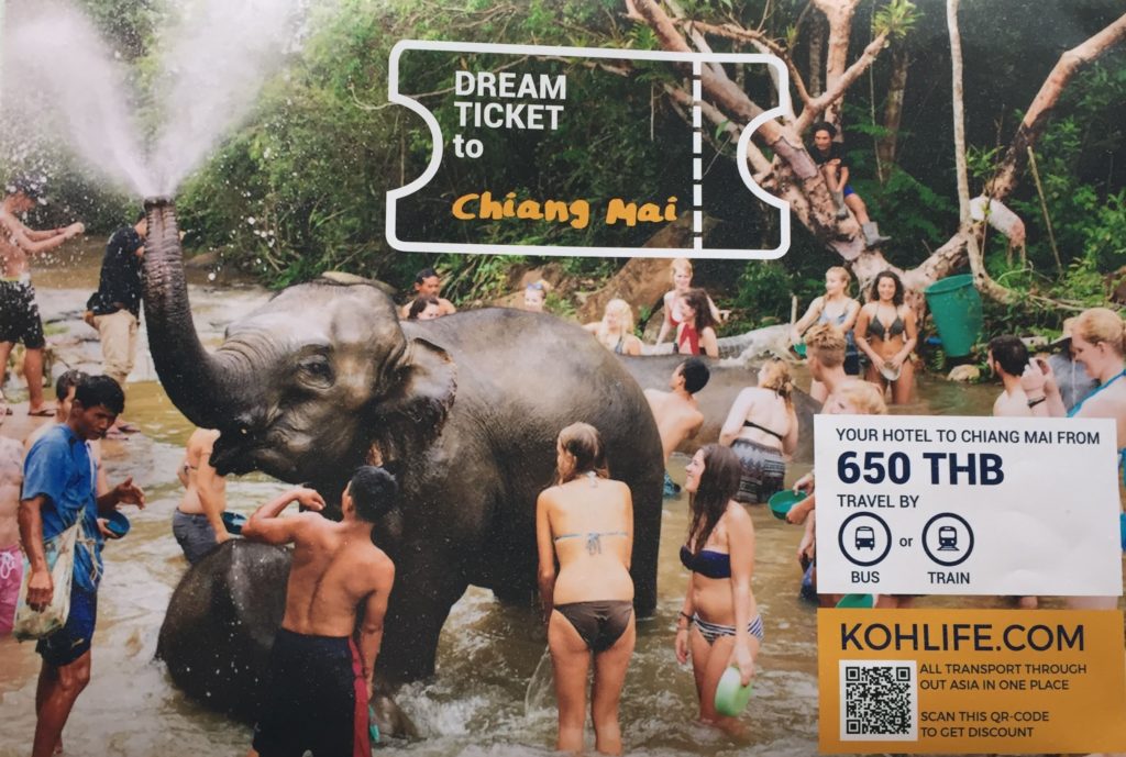 Elephant sanctuary brochure Chiang Mai