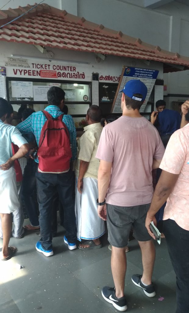 India queue in Kochi