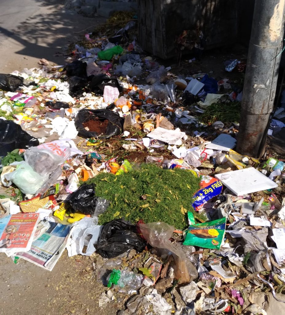 Garbage in Delhi India