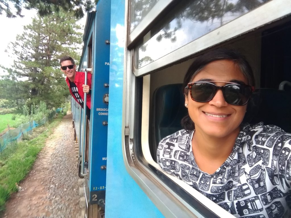 Selfie on Ella to Kandy Train Sri Lanka