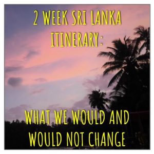 2 Week Sri Lanka Itinerary