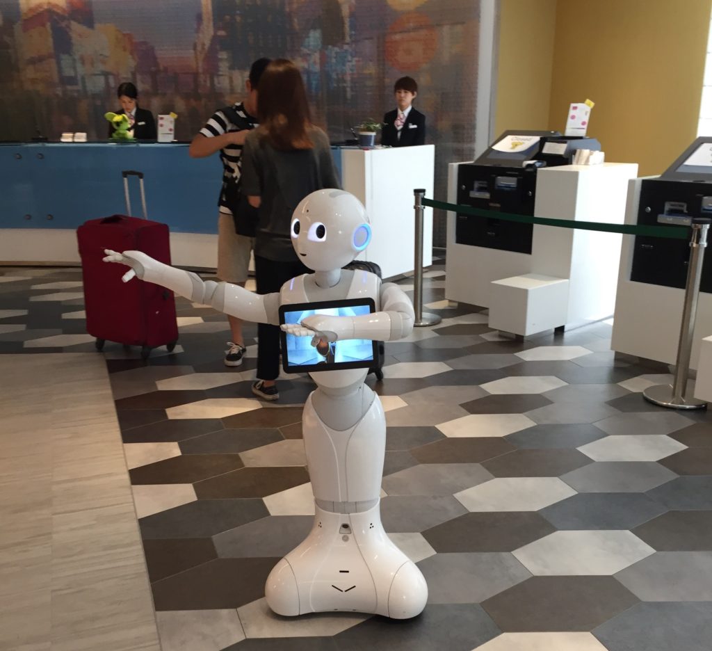 Robot at hotel in Japan
