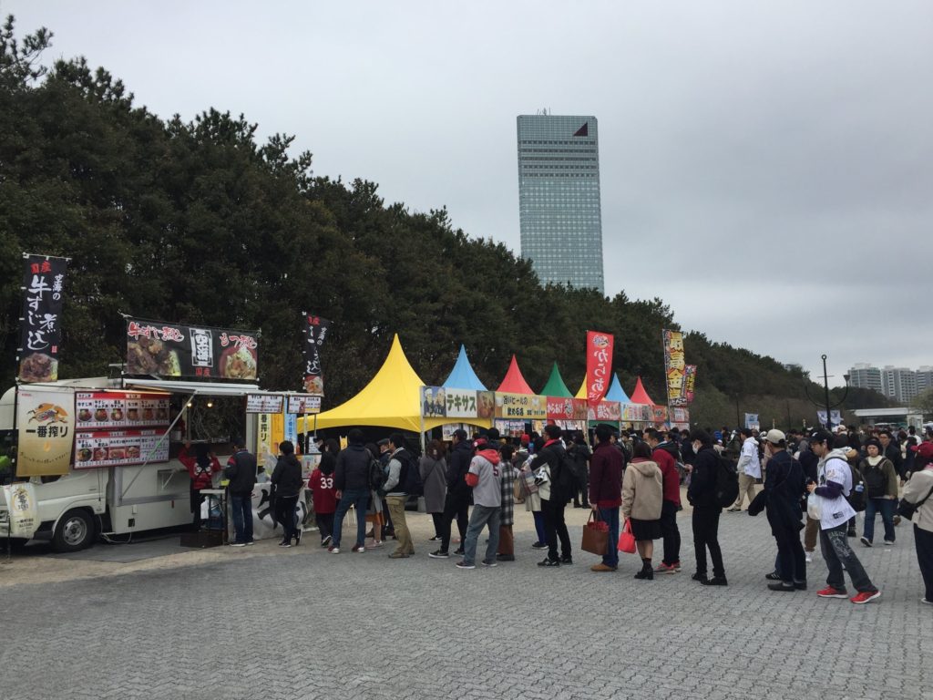 Street food by ZoZo Marine stadium Japan