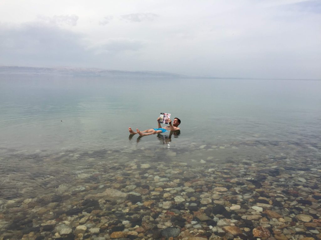 Reading Men's Health in Dead Sea