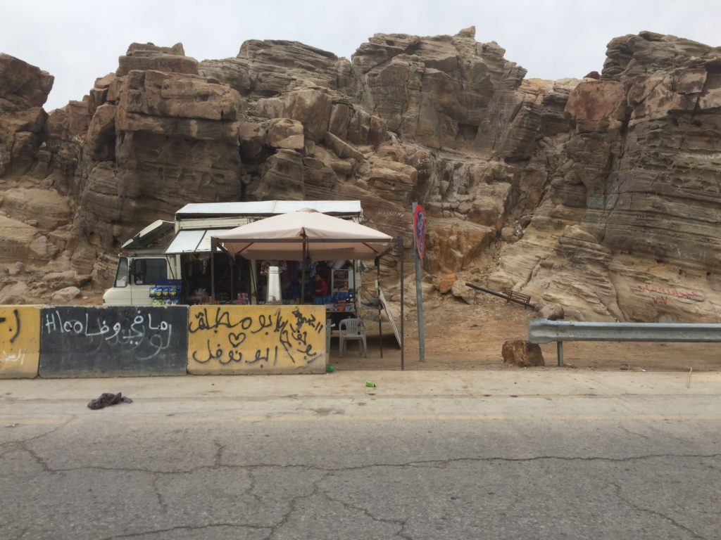 Vendor near Dead Sea Jordan