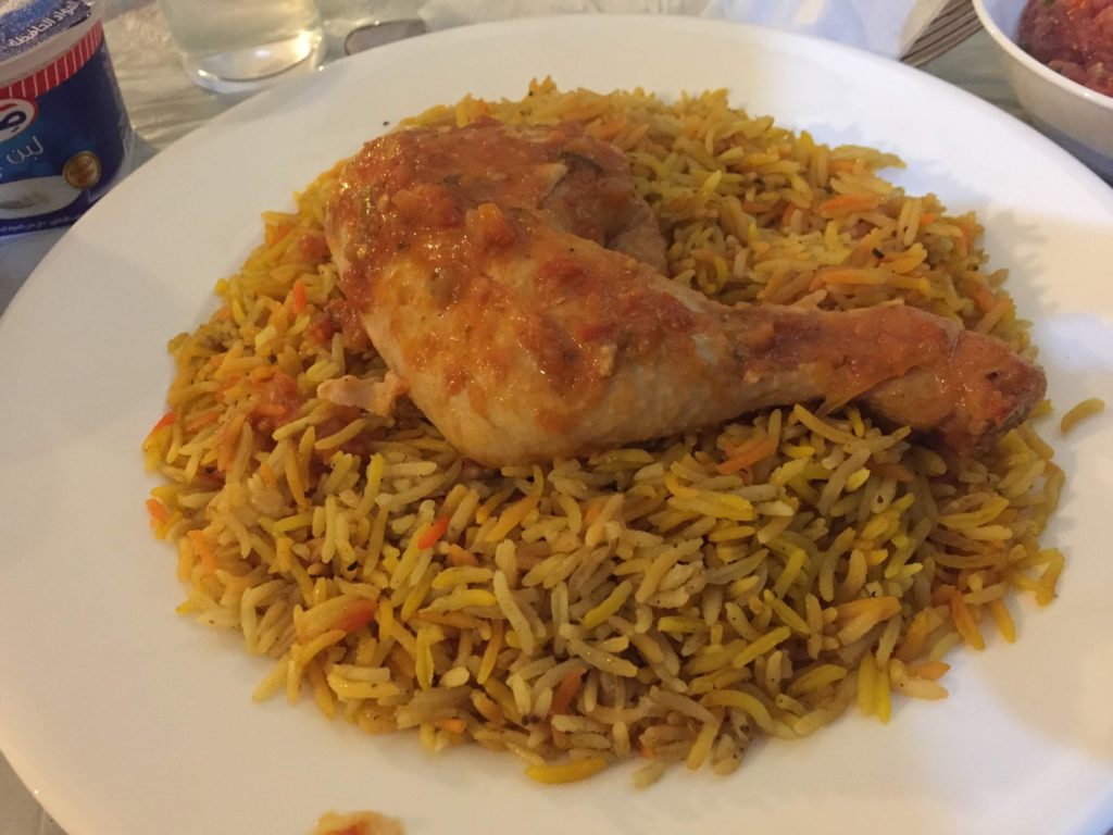 Rice and chicken in Jordan