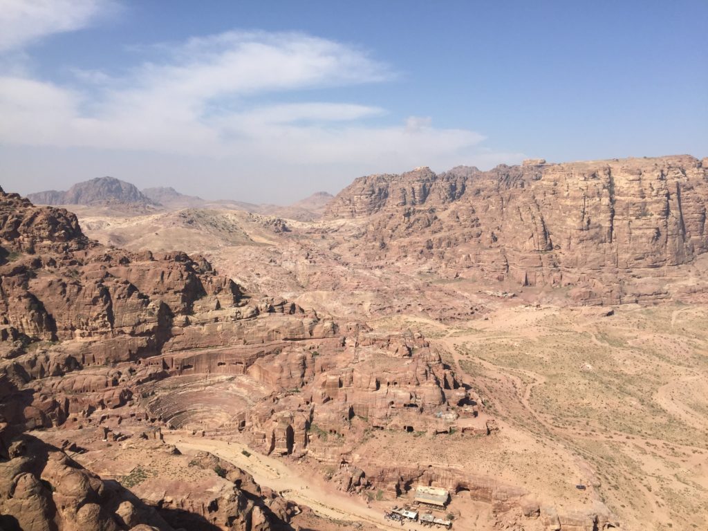 Overhead view of Petra Jordan