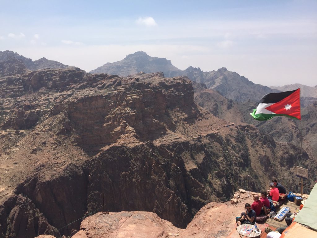 View of desert Petra Jordan