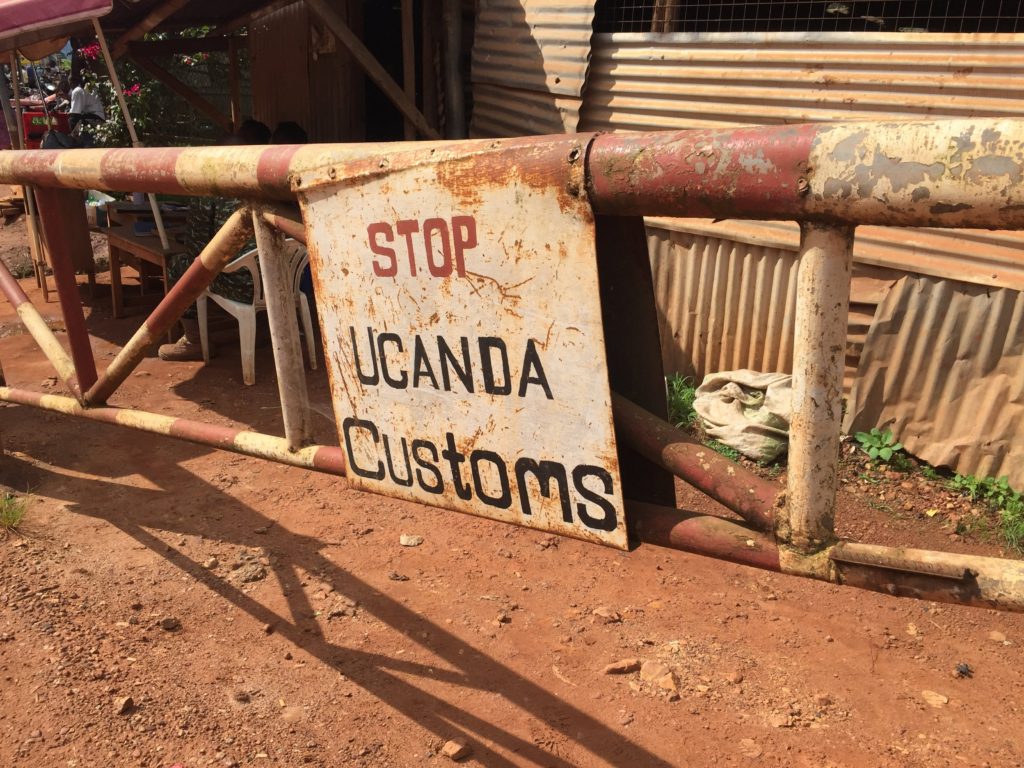 Uganda customs gate