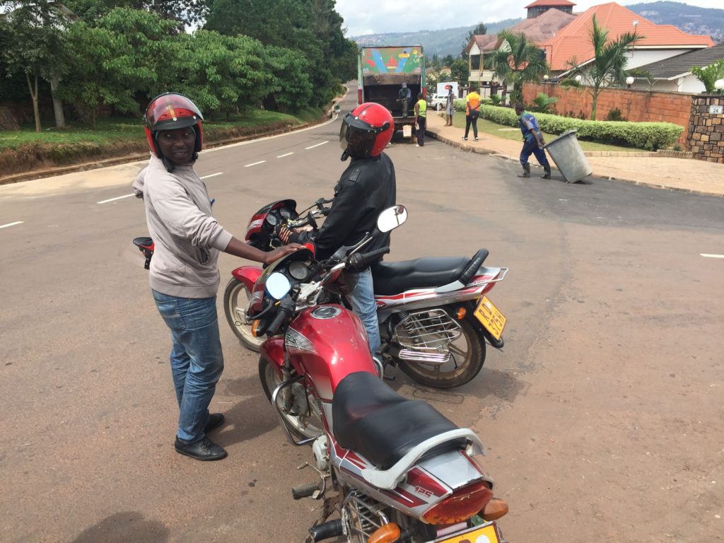 Moto drivers Kigali Rwanda
