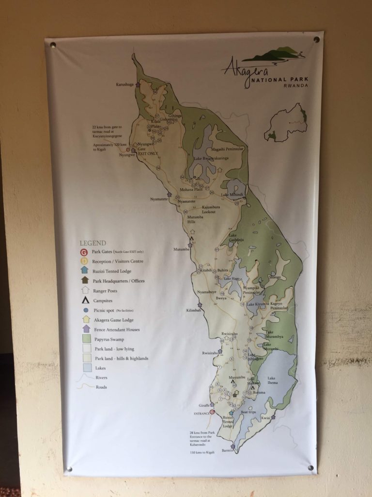 Akagera National Park Map